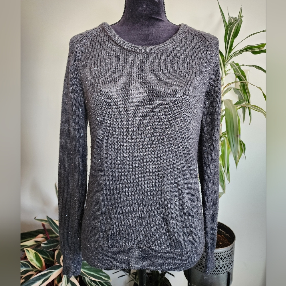 Old Navy sweater, grey with sequins, medium